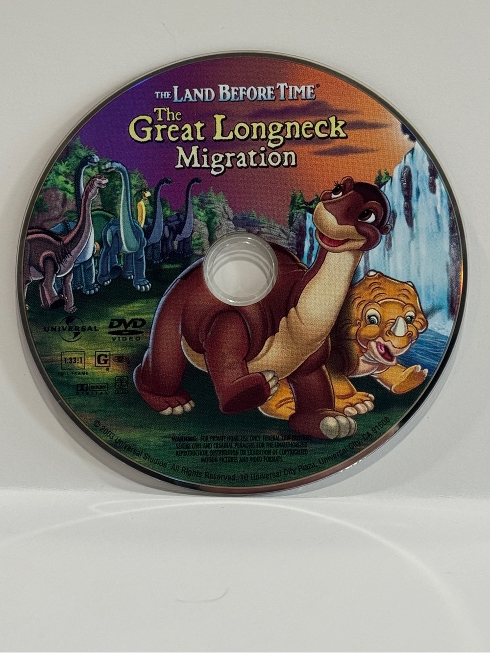The Land Before Time The Great Longneck Migration Movie DVD Dinosaurs